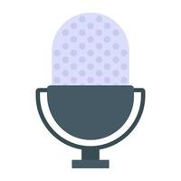 Trendy editable flat icon of microphone vector