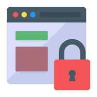 Flat design vector of website