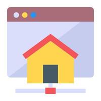 Flat design vector of website