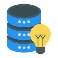 Server in flat style icon vector