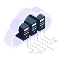 Icon of big data in isometric design vector