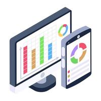 A system dataserver isometric icon design vector