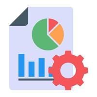 File format in flat design icon, editable vector