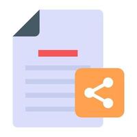 File format in flat design icon, editable vector