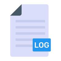 File format in flat design icon, editable vector