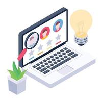 An icon of human resources in modern isometric design vector