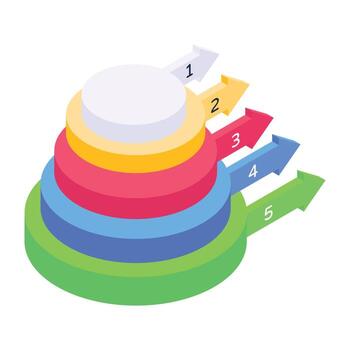 un icono de documentación comercial en diseño isométrico vector