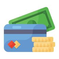 Liquid asset icon in modern flat style vector