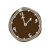 símbolo de la hora del reloj vector