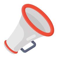 Promotion icon, vector of megaphone in flat style