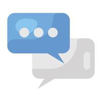 Icon of comments in editable style vector