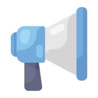 Promotion icon, vector of megaphone in flat style
