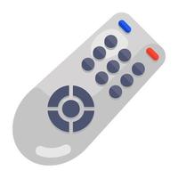 Electronic remote control icon design, flat vector