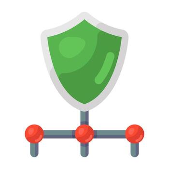 Icon of networking in flat design vector