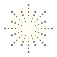 Sunbeam icon of linear style, sunshine bursting pattern vector
