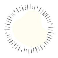 Sunbeam icon of linear style, sunshine bursting pattern vector