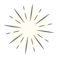 Line art of sun rays, sun tattoo vector