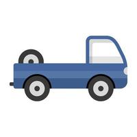 Vintage car icon of flat style, retro transport vector