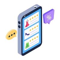 An icon design of mobile apps vector