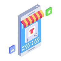 An icon design of mobile apps vector