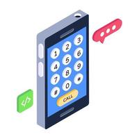 An icon design of mobile applications vector