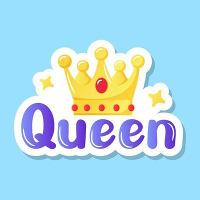 Queens Crown Sticker