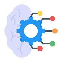 Cloud networking flat icon vector