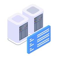 Icon of big data in isometric design vector