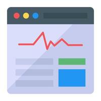 Flat design vector of website
