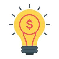 Trendy unique flat icon of smart bulb vector