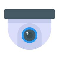 flat design icon of webcam vector