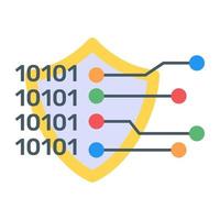 Web coding in trendy editable flat icon vector