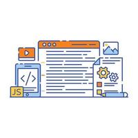 Illustration vector design of data mining.
