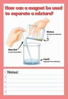 Science Experiment Log Worksheet vector