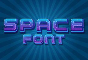 Space font logo on space background vector