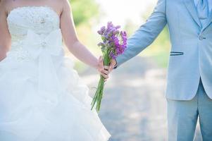 Young wedding day Valentines Day photo