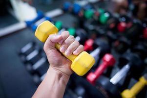 Fitness Man in training.Strong photo