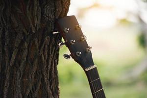 My hand and guitar instrument photo