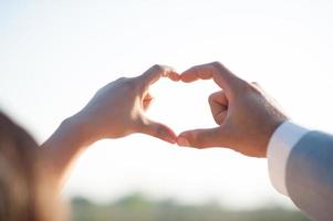 Young wedding day Valentines Day photo