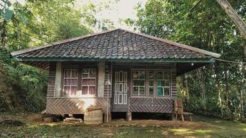 March 16, 2022 in Cianjur Regency, West Java, Indonesia.  An Old House. photo