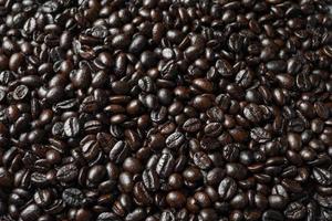 Fresh coffee beans seed, texture background, full wallpaper. photo