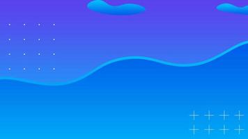 Abstract gradient wave blue background with elegant style suitable for wallpaper and design photo