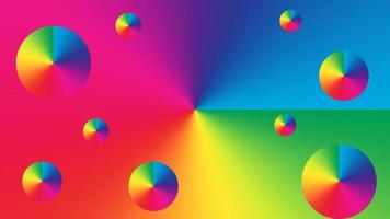 Abstract gradient background colorful circle illustration suitable for design and wallpaper photo