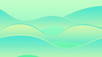 Abstract gradient background wave green simple color suitable for wallpaper and design photo