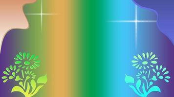 Abstract gradient background colorful flower suitable for design, promotion, social media concept, presentation, etc. photo