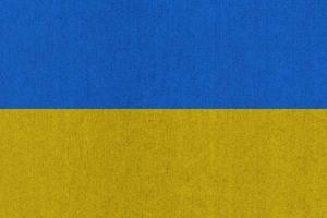 Ukrainian Flag of Ukraine texturized background photo