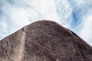 Big sailing rock with sky in similan island photo