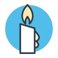 Trendy Candle Concepts vector