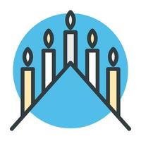 Trendy Candles Concepts vector