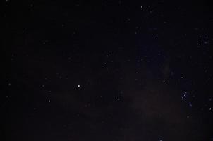 many stars in black night on the sky photo